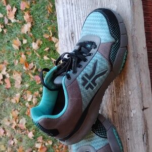 KURU Gray and Teal Athletic Shoes